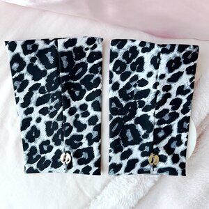 Lunalae - Platform Heel Shoe Covers (Grey Leopard)